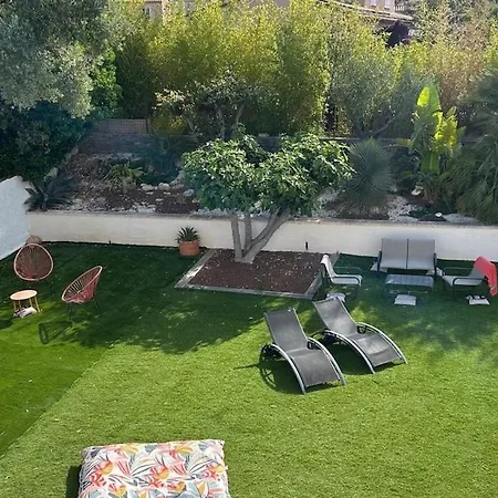 Dom wakacyjny Ali Avec Piscine Et Jacuzzi A450m Du La Mer! *